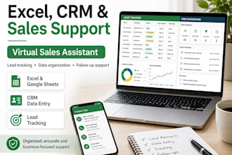 be your virtual sales assistant for excel CRM and lead tracking