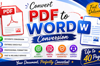 convert PDF files to editable word documents