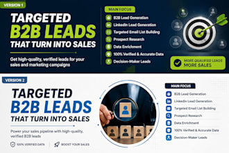 do targeted b2b lead generation, linkedin leads, email list building, prospects
