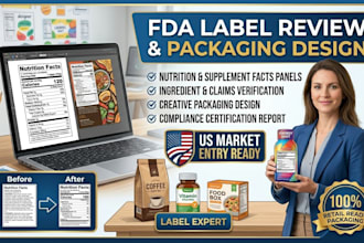 provide professional fda label review and supplement label compliance
