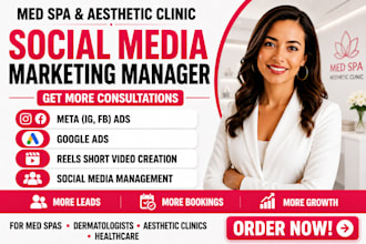 manage social media for med spas aesthetic clinics dermatologists healthcare smm