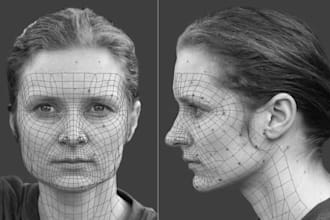 fix clean up 3d face scan 3mf 3d printing realistic character model animation