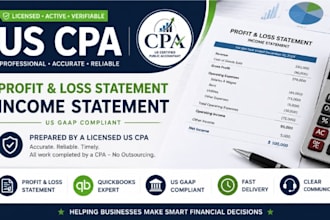 cpa audit financial sign CPA letter funds proof financial statement proft loss