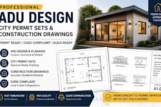 do adu design city permit sets and construction drawings for city permit