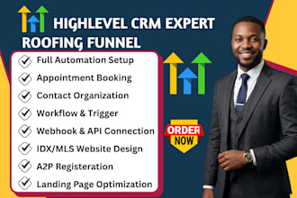 gohighlevel roofing crm automation pipeline lead follow up workflow ai chatbot