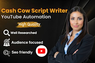 write a faceless youtube automation script for your cash cow channel
