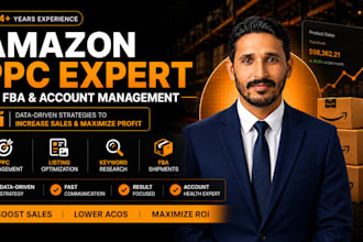 be your amazon PPC manager and fba account management expert