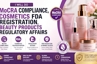mocra compliance, cosmetics fda registration, beauty products regulatory affairs