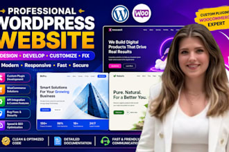 develop or fix wordpress plugins, theme or template for you