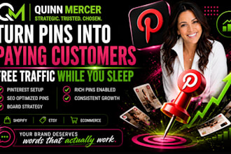 set up your pinterest for shopify and etsy organic traffic