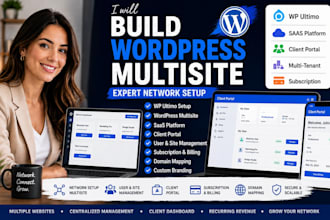 build wordpress multisite expert network setup wp ultimo saas client portal