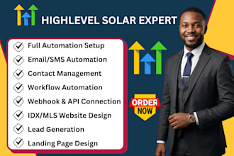 setup gohighlevel solar crm automation email automation appointment management
