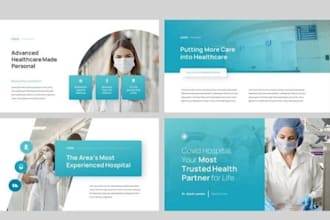 design medical presentation, healthcare pitch deck, business proposal