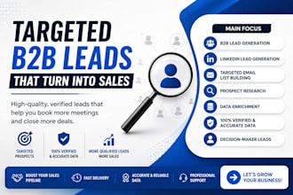 do b2b lead generation and targeted email list building and campaign