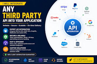 integrate any third party API into your application