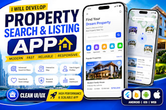 develop a property search and real estate listing mobile app