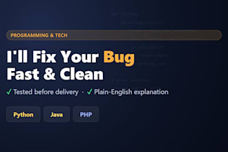 exterminate bugs in your python, java or PHP code