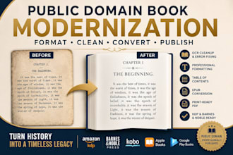 format, and publish your public domain book for KDP and print