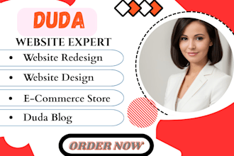 do an high quality duda website design, redesign, bug fix and maintenance