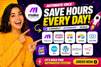make com integration woocommerce softr airtable zoho CRM xero wordpress odoo n8n