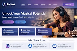 design squarespace artist music website dj musician website podcast website