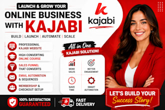 build kajabi website kajabi online course kajabi sales funnel ghl automation