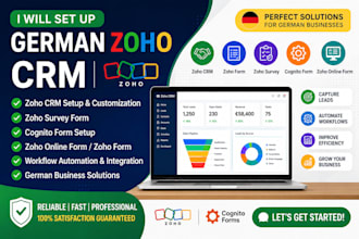 set up german zoho CRM zoho survey form cognito form zoho online form zoho form