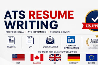 provide professional resume, CV, cover letter writing and linkedin services