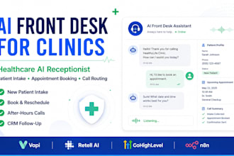 build healthcare ai voice agent medical patient intake booking ai receptionist