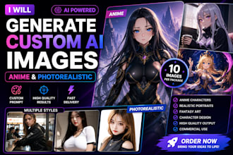 generate custom ai anime and realistic characters
