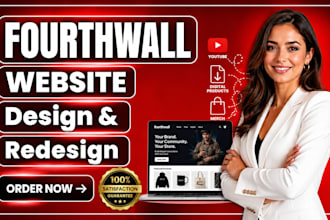 setup fourth wall store, fourthwall website design and redesign merch pod store
