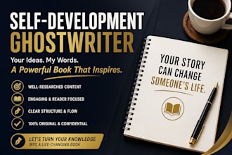 ghostwrite your self development book and self help ebook