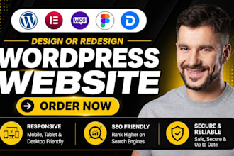redesign wordpress modern luxury website website  wordpress development