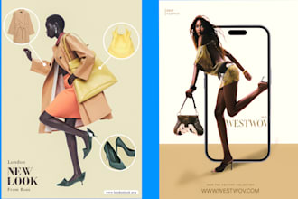 design a creative ad poster in 24hrs