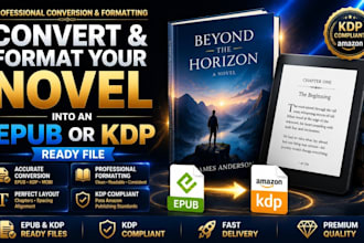 convert and format your novel into an