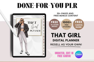 design canva printable journal, editable planner, digital planner, kdp interior