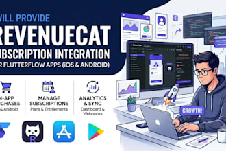 revenuecat subscription integration for flutterflow ios android apps