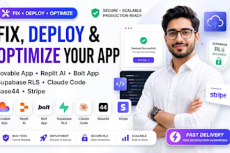 fix deploy lovable app replit ai bolt app supabase rls claude code base44 stripe