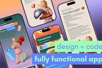 design figma UI and build ios and android apps