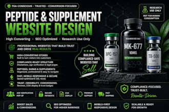 build peptide website research peptide woocommerce peptide website