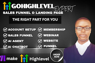 gohighlevel landing page gohighlevel sales funnel go highlevel website