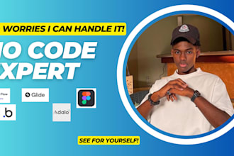 no code app developer mobile app development API integration mvp development
