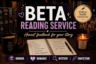 be your thriller, mystery, or romance beta reader