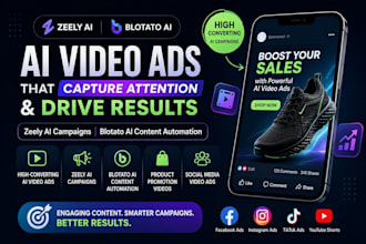 high converting ai video ads and ai campaigns using zeely ai for your business