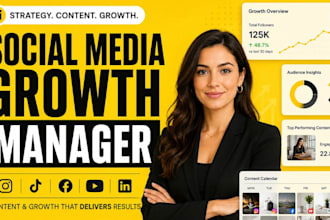 handle your social media growth content creator tasks and instagram marketing