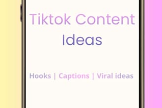 create viral tiktok content ideas and captions for you