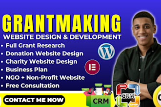 design a custom grantmaking website for nonprofit foundations