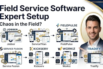 setup jobber servicetitan feildpulse service fusion kickserv workiz tradify