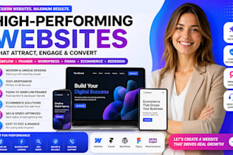 develop webflow website figma framer landing page ecommerce wordpress redesign