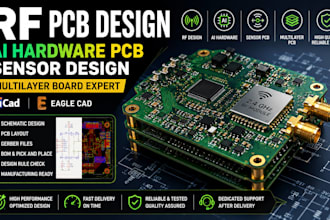 rf pcb design ai hardware pcb sensor design eaglecad pcb, multilayer board kicad